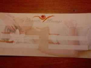 massage cadeaubon